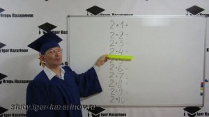 Учим таблицу умножения на 2. Быстро, легко, просто и весело тренируем до полного усвоения с учителем