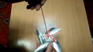 Вертушка - флюгер из пивной банки