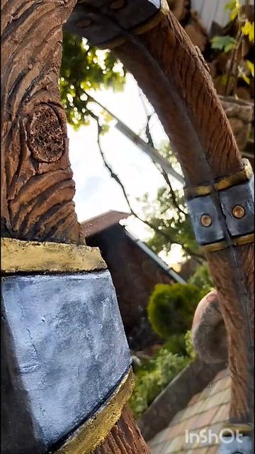 декорированное зеркало из артбетона #артбетон