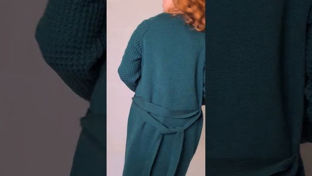 Кардиган Д 2719 - Цвет: зеленый 🍐 от Трикотажной Фабрики СТИЛЬ смотреть онлайн