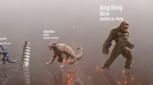 Сравнение размеров Monster verse | Годзилла против Конга | Удовлетворительное видео