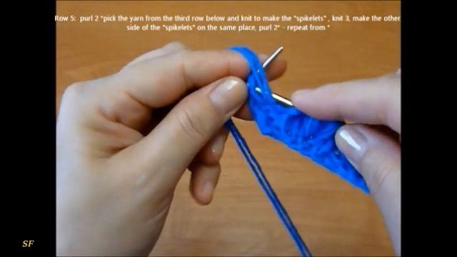 Узор спицами #20  ОБЪЕМНЫЕ УЗОРЫ - 