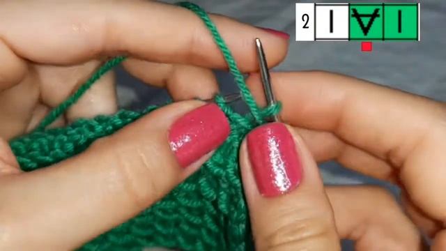 Узор 028. Вязание спицами. Узор "Мелкие ячейки". смотреть онлайн