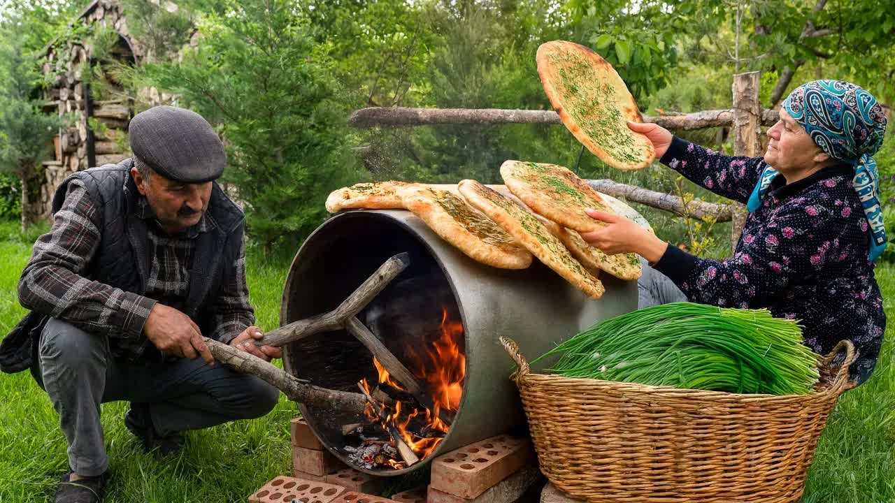 Хлеб с Диким Луком | Консервация Дикого Лука смотреть онлайн