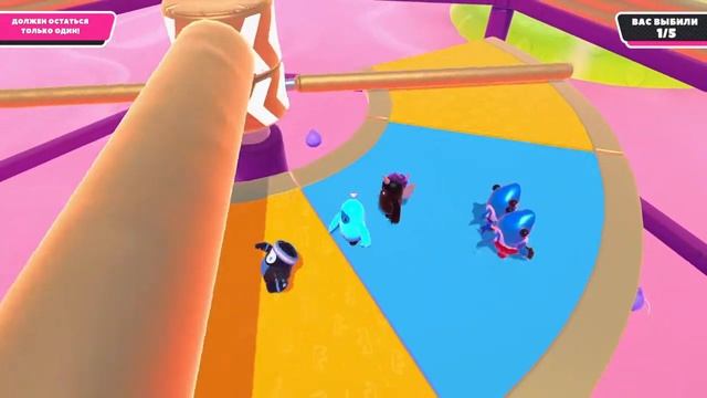 Fall Guys: Ultimate Knockout подготовка к матчу с Отцами смотреть онлайн