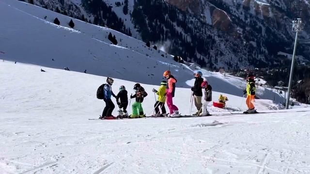 Ski resort Shymbulak. Kazakhstan.  Горнолыжный курорт Шымбулак \ Чимбулак.