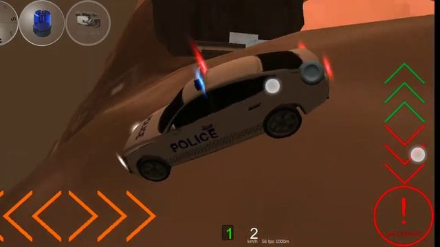 полицейский неудачник продолжает прыгать и обманывать в горах со мной