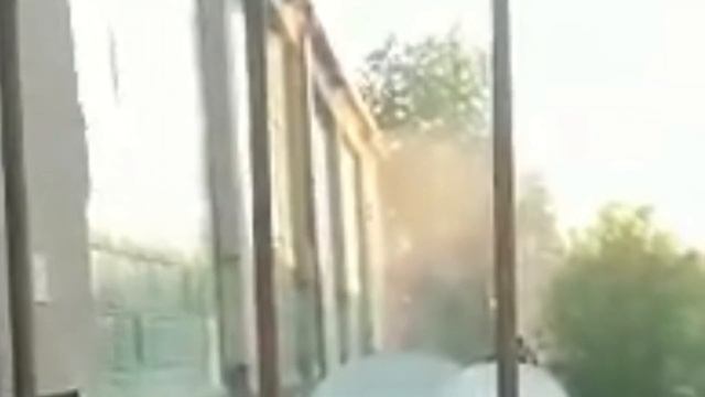 Пожар в Вильнюсе возле Рими