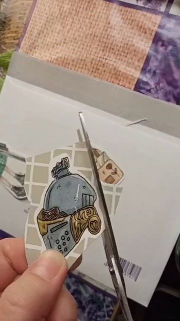 Бумажные стикеры | Акварель | Наклейки смотреть онлайн