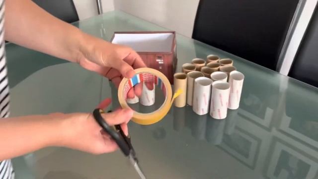 ОРГАНАЙЗЕР ИЗ РОЛИКОВ ОТ ТУАЛЕТНОЙ БУМАГИ😃📦🗃🖌🖍 смотреть онлайн
