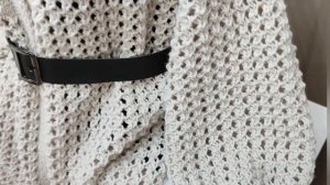 🤍 Кардиган реглан сверху спицами / Ажурный кардиган /