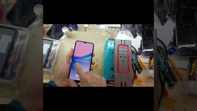 Замена стекла Samsung A155 A15 переклейка дисплея #переклейк? смотреть онлайн