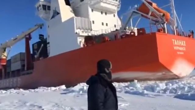 Талнах / Russian icebreaker Talnakh смотреть онлайн