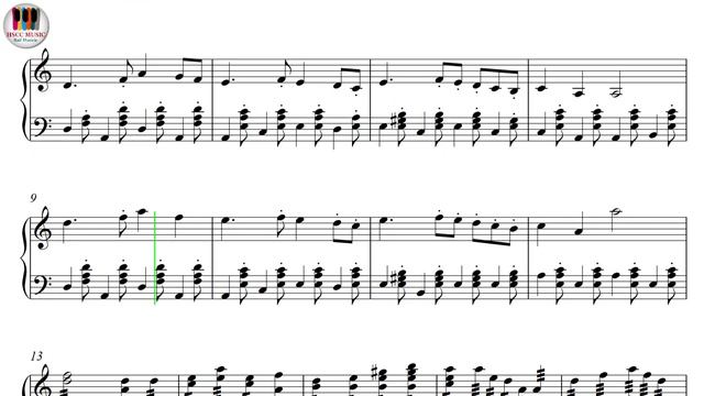 Korobushka, Kоробушка, A.K.A. Tetris Theme, Piano Sheet Music, Piano Tutorial смотреть онлайн