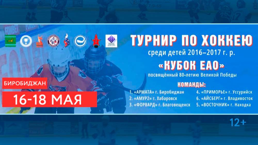Прямая трансляция с турнира по хоккею "Кубок ЕАО" среди детей 2016 - 2017 ( 2 день) смотреть онлайн