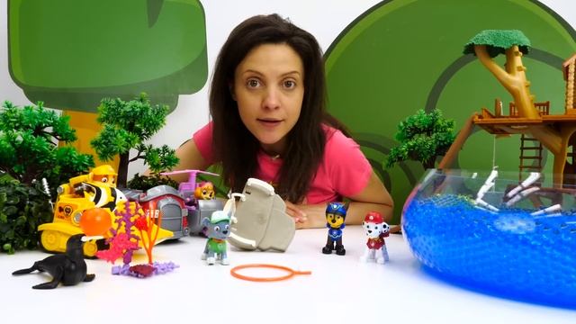 Щенячий патруль в океанариуме. Игры для детей. Детский садик для игрушек смотреть онлайн