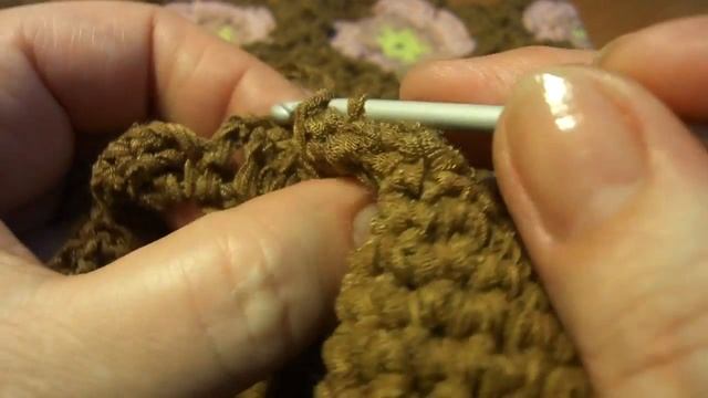 Сумка из цветочных мотивов ч-5/7 Crochet Bag P-5/7