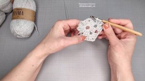 Вяжем кардиган из шестиугольников. Часть 1