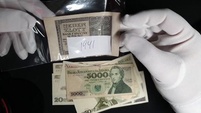 Банкноты Польши 1980-1990-х. Состояние UNC в коллекцию. смотреть онлайн