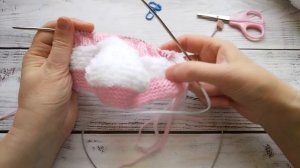🔥Мастер класс 🔥Пинетки спицами плюшевые Зайчата 🔥?