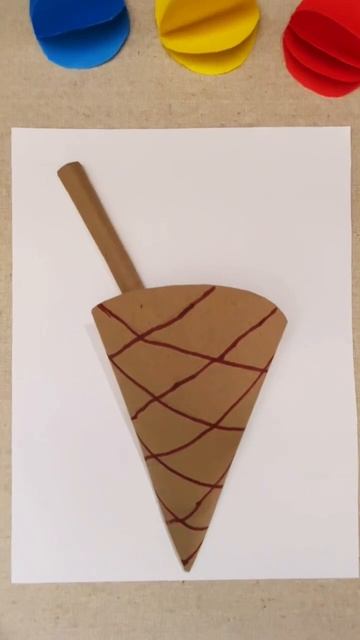 🍦Летняя объёмная аппликация / поделка 🍦 мороженое из бумаги для детей #летняя ☀️#мороженое #shots смотреть онлайн