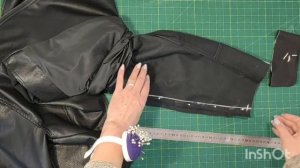 Как укоротить рукава на куртке из экокожи?
