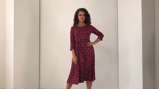 Коралловое платье свободного силуэта смотреть онлайн