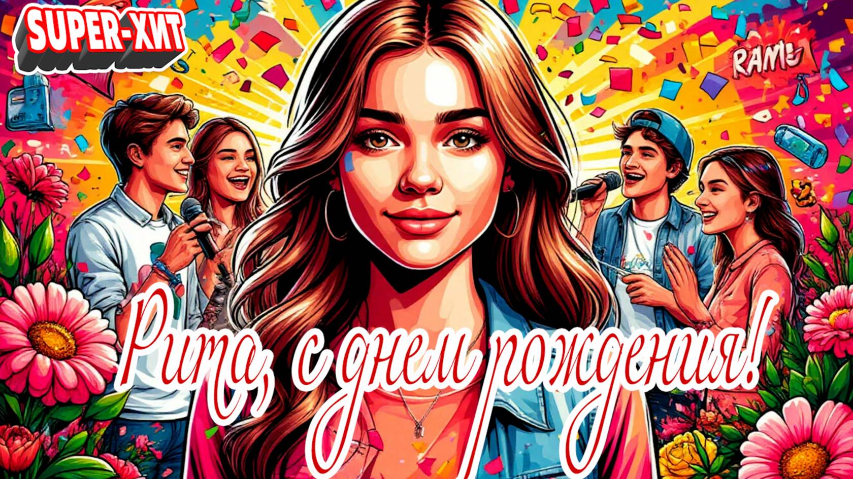 Рита, С днем рождения! (песня на заказ - Музыкальный Апельсин) смотреть онлайн