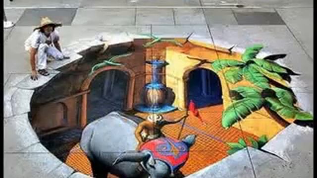 3D рисунки на асфальте смотреть онлайн