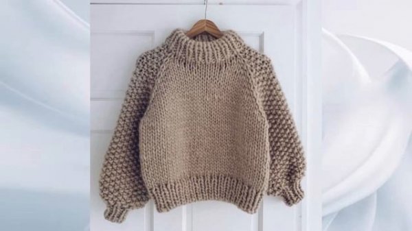 Свитера крупной вязки. Вяжем за 1 день.