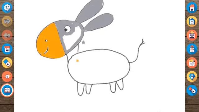 Рисуем Ослика от 3 лет смотреть онлайн