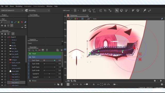 [Tutorial] Live2d модель Vtuber | анимация глаз и наклона головы | #1 смотреть онлайн