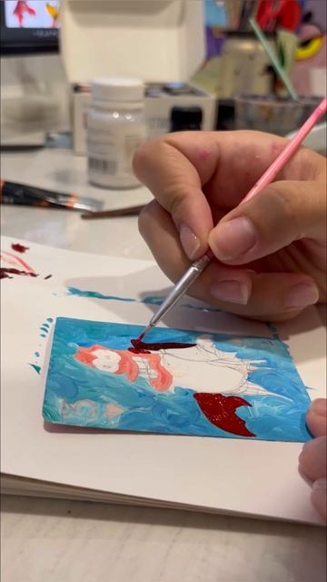 #дисней #творчество #живопись #росписьакрилом #рисунок #русалочка смотреть онлайн