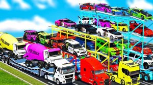 Машинки летают и прыгают! Развивающие мультики Машины помощники. Мультфильмы про машинки