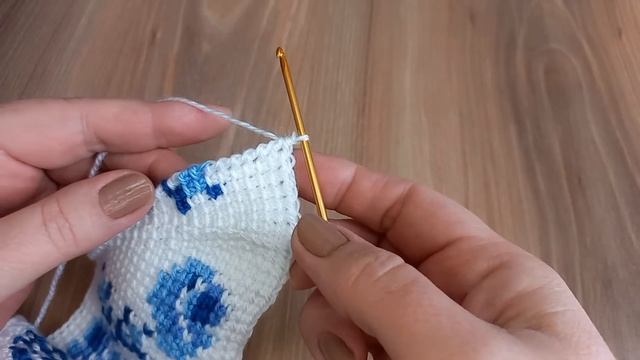 Вязаные тапочки 