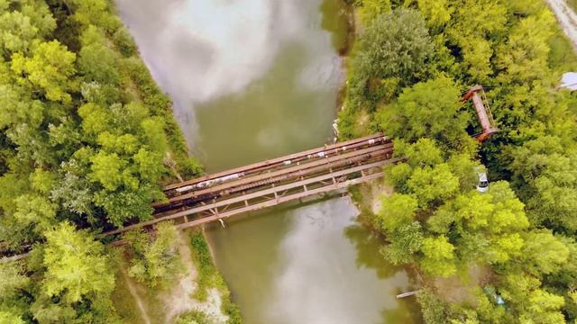 Рубцовск. Мост у Северного забора. Съемка с дрона. смотреть онлайн