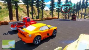 ВОСЬМИКОЛЁСНАЯ МИСС КРОШКА vs БОЛЬШАЯ ЛУЖА в ГТА 5!