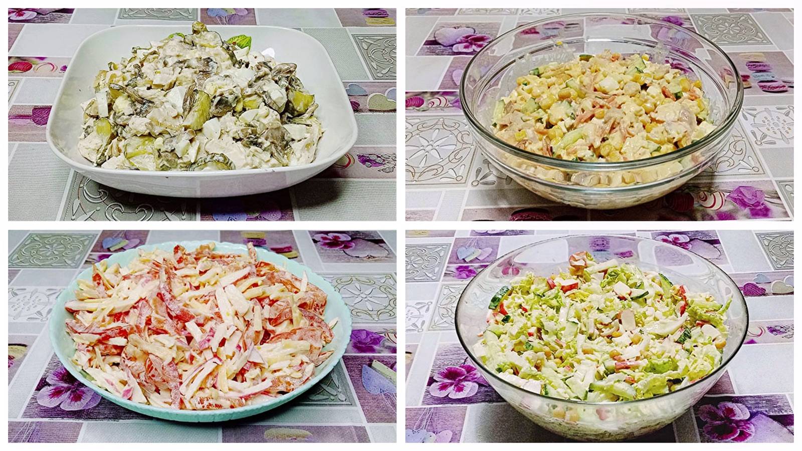 4 вкусных салата на новогодний стол 2026