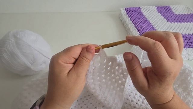 Детский плед крючком/ Плед крючком/ Crochet Baby Blanket / Häkeldecke