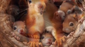 Веселая песенка про белочек|Как живут белочки в лесу|