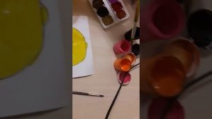 👑Рисую красками уточку ~Лалафанфан~.🌷Веселые краски🌷