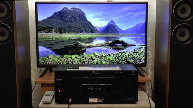 Blu-ray-проигрыватель "Sony BDP-S470" + ресивер "Sony STR-DK5" - поём караоке ! смотреть онлайн
