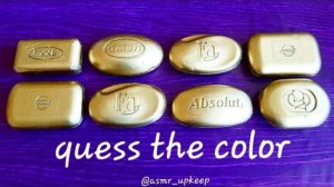 "Резка мыла ASMR! Успокаивающие звуки! (без слов) Удовлетворяющее видео. Угадай цвет"