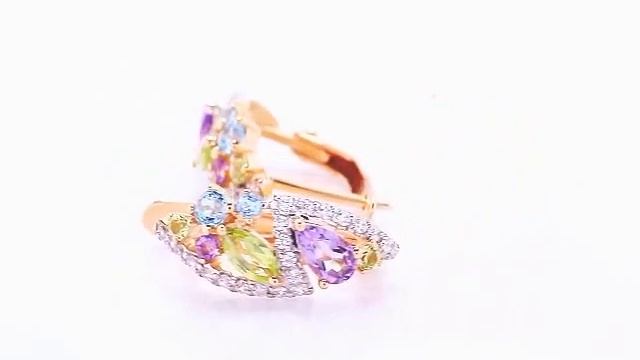 Серьги Т143027508 01. Ювелирные изделия KARATOV смотреть онлайн