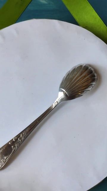 Старинная ложечка, серебрение смотреть онлайн