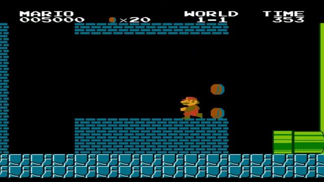Прохождение Super Mario Bros. World 1-1 смотреть онлайн