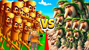 БИТВА 100 ТУНГ ТУНГ ТУНГ САУР ПРОТИВ 100 БРР БРР ПАПАТИМ в РОБЛОКС