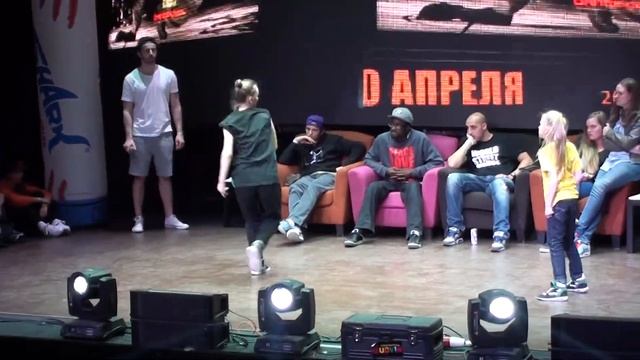 Ирэн VS Василиса - 1/4 финала Hip-Hop Beginners - Shark Battle 2013