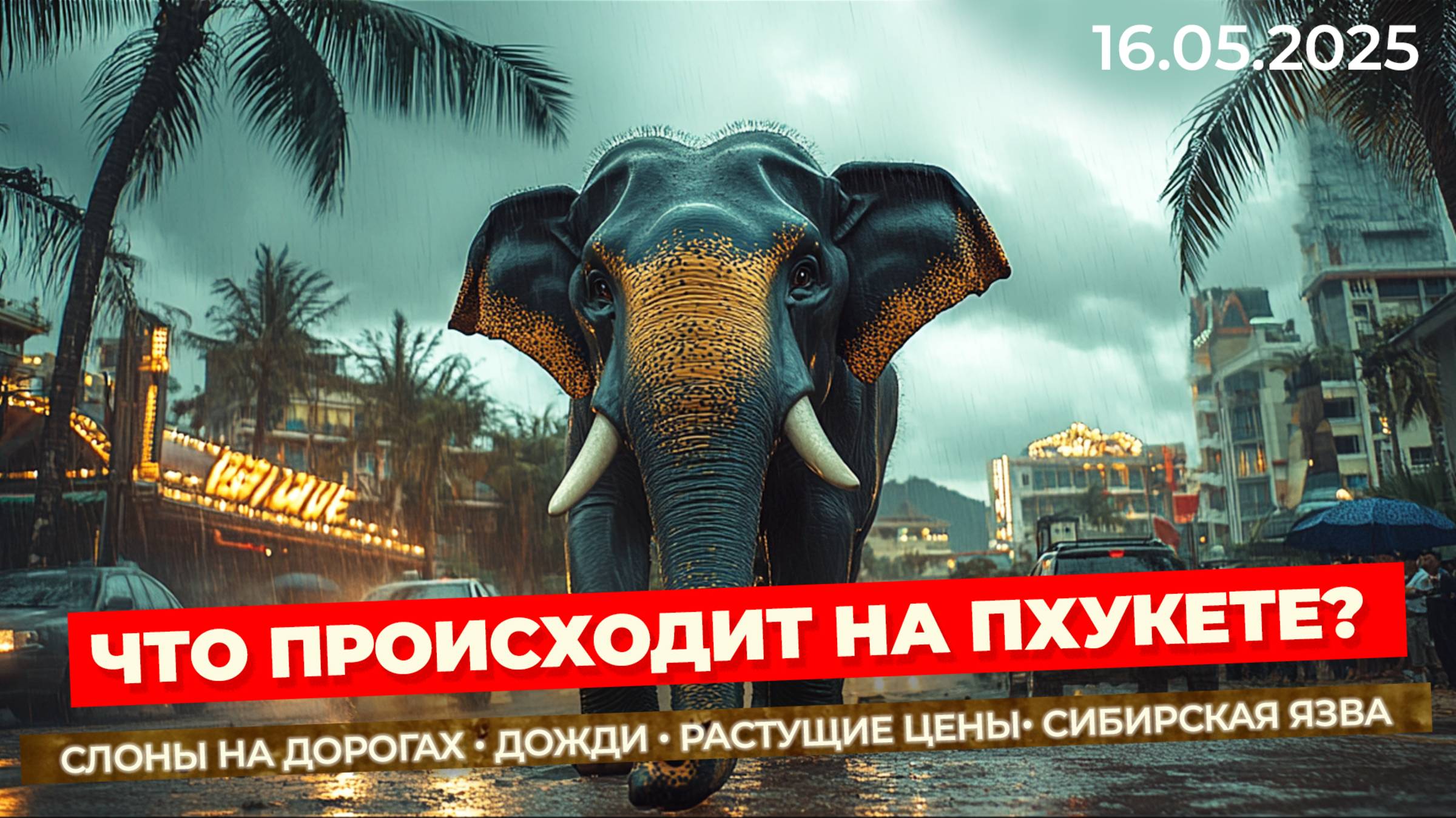 Срочно! Компенсации за рейсы, наводнение на Пхукете, слоны на дорогах. Что происходит на Пхукете ?