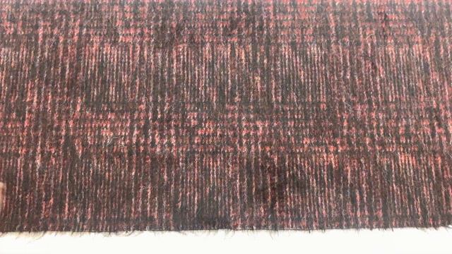 ШЕРСТЬ КОСТЮМНО-ПАЛЬТОВАЯ ВОРСОВАЯ MAX MARA ЧЕРНО-КРАСНАЯ арт. 19062431